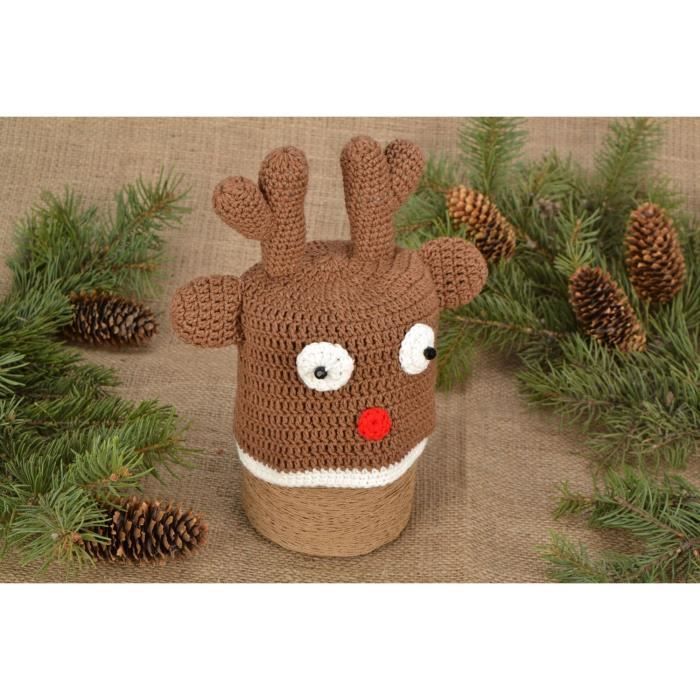 Bonnet Pour Bebe Au Crochet Cerf Fait Main Cdiscount Pret A Porter
