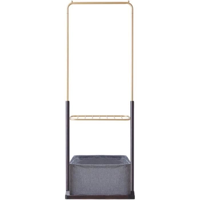 Porte Manteau Portant à Vêtements En Bambou Avec étagère De Porte Manteau Portant à Vêtements En Bambou Avec étagère De