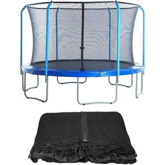 Filet de sécurité pour trampoline à 6 poteaux Noir Accessoires pour