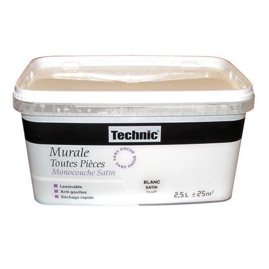 Technic Peinture Murale Toutes Pieces Monocouche Satin 2 5 L Jaune Provencal Achat Vente Peinture Vernis Peint Mur Ttes Pces 2 5l J P Cdiscount