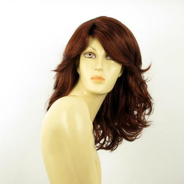 Perruque Synthétique Maelys - Longueur Mi-Longue Noir 1B - Bonnet Moyen