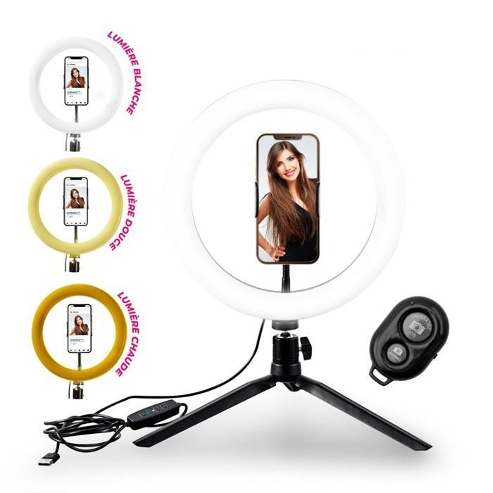 TREPIED SELFIE ANNEAU LUMINEUX