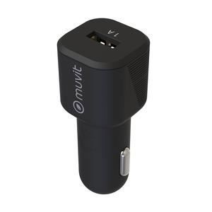 MUVIT For Change Chargeur Voiture 1 USB 1A (5W) - Noir
