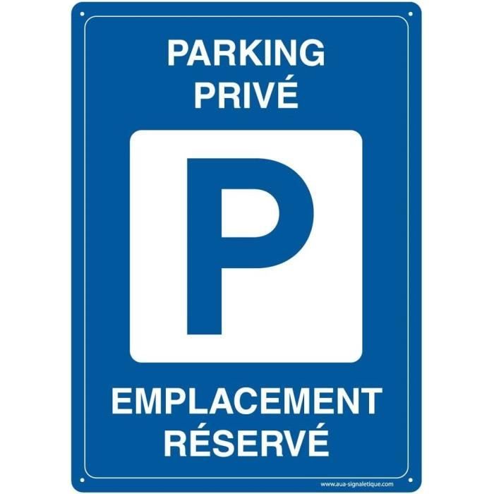 AUA SIGNALETIQUE Privatgrund-Schild – 230 Mm, Aus PVC Oder Aluminium, Französische Herstellung
