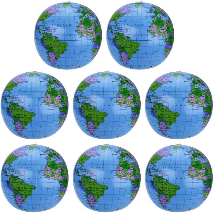 Lvcky Lot De 8 Gonflable Globe En Pvc Globe Terrestre Gonflable Earth Ballon De Plage Pour La Plage De Jeu Ou L Enseigne 114630 Achat Vente Globe Terrestre Cdiscount