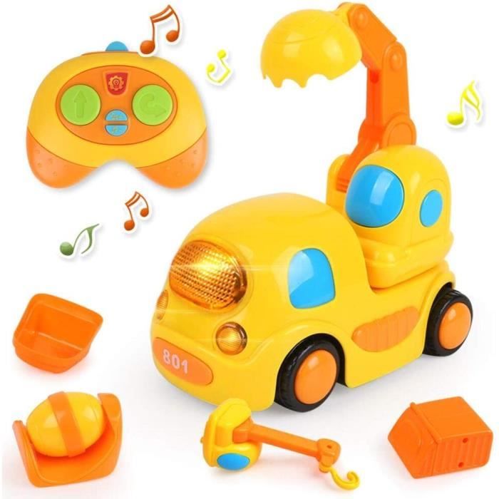Kids voiture télécommandée Toys 3 Dolls musique lumières enfant cadeau filles garçons Play Set 