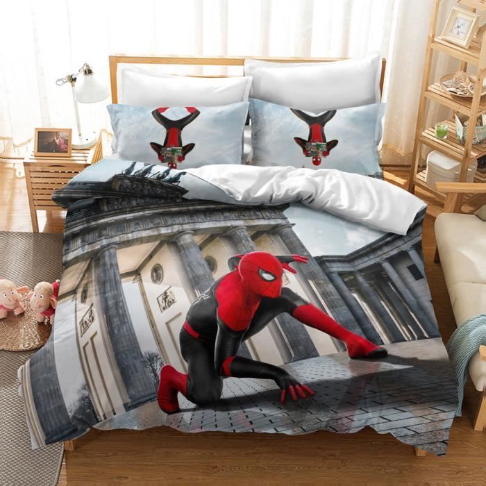 MCX-3133 Parure de lit Spiderman Disney ensemble de literie pour garçon housse de couette taille simple ou d Taille:200x200cm