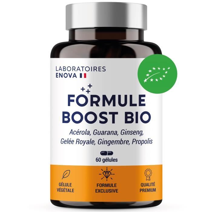 FORMULE BOOST BIO - Multivitamines et Minéraux + Guarana, Vitamine