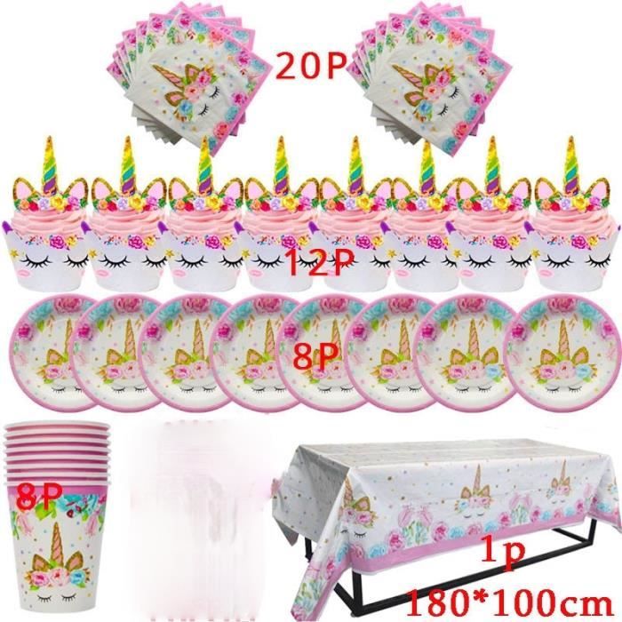 Lot De 134 Cadeaux Licorne – Bagues, Stickers, Slap Bracelets – Fête Anniversaire Fille