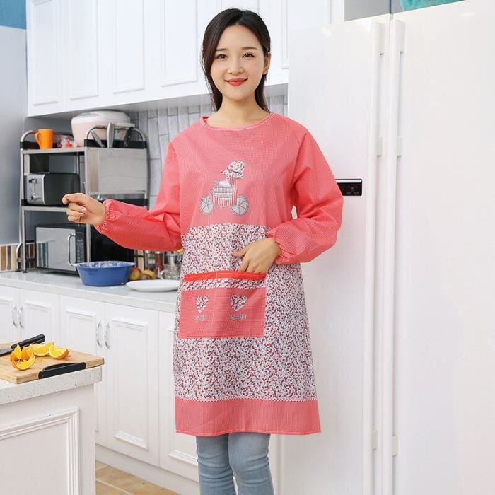 Tablier de cuisine Capuche adulte manches longues pour femmes
