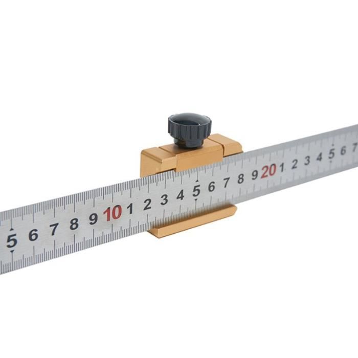Rapporteur D'Angle Ieron 17.8cm - 360° - Aluminium - Pour Scie à Onglet Et Menuiserie