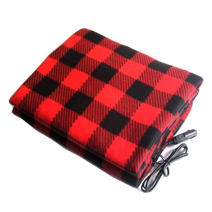 Couverture Chauffante 12V En Polaire Rianpesn - Chaleur Rapide Pour Voiture, Camping-Car & Bateau - Idéal Hiver Froid