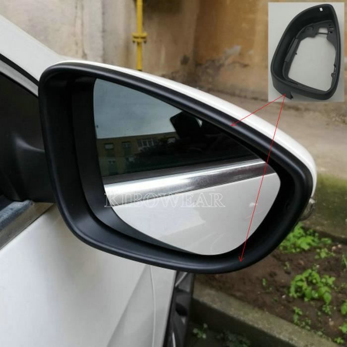 Cadre De Rétroviseur Pour VW Golf 6 MK6 GTI R20 / Touran 2009-2012 - Noir, Référence 6R0857602A
