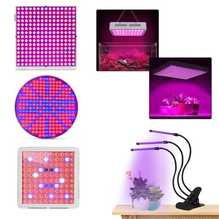 Aufun 45W LED Lampe Plante élèvent la Lumière avec 150cm Longueur de Câble pour Jardin Carré