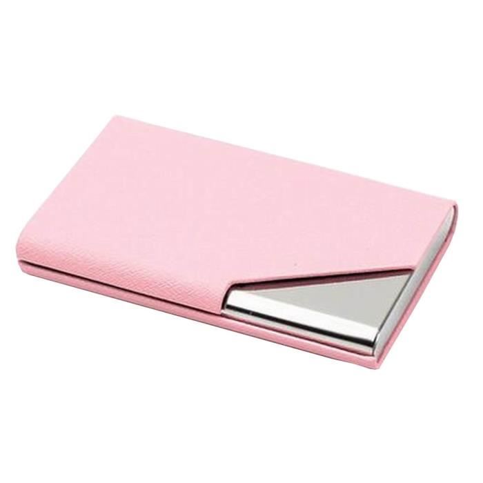 Leuchtturm1917 Porte-Cartes De Visite Rose - Étui Livre Élégant Pour Cartes Et Argent