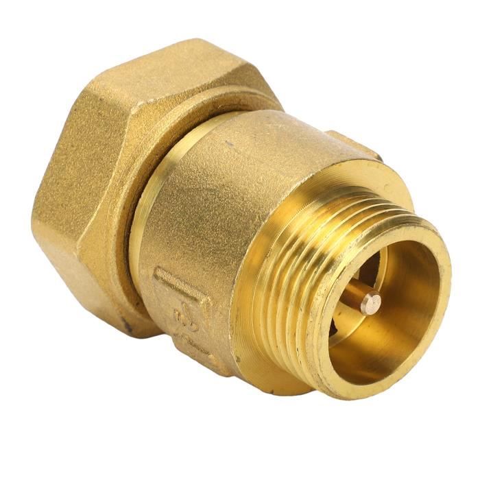 Vanne de régulation d'angle laiton chromé courte 3/8 x 45 mm