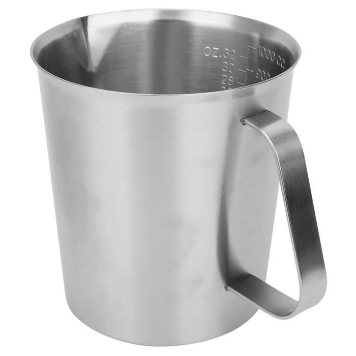 Tasse à lait en métal latte Art personnalisée en usine Pichet à lait en acier inoxydable 304 - Chine Tasse graduée 304 en acier inoxydable et pichet à lait 304 en acier inoxydable prix