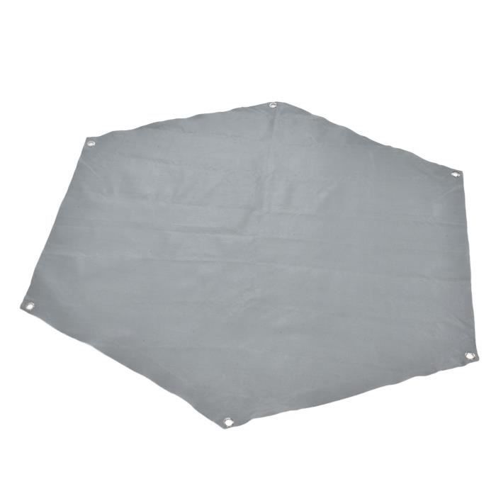 Tapis Ignifuge Rond Pour Foyer 36x36 Pouces - Protection Étincelles 3 Couches