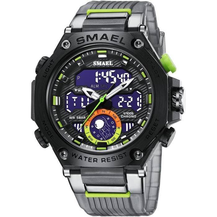 Montre De Sport Binaire Tendance Pour Homme Montre Numérique À Led