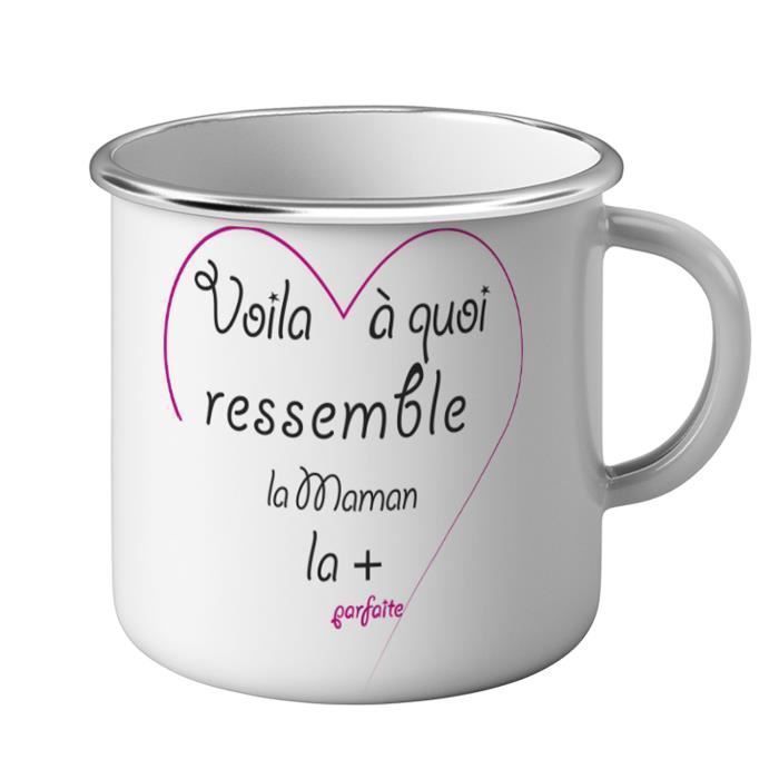 Mug Métal Tasse Voilà à Quoi Ressemble la Maman la Plus Parfaite Coeur ...