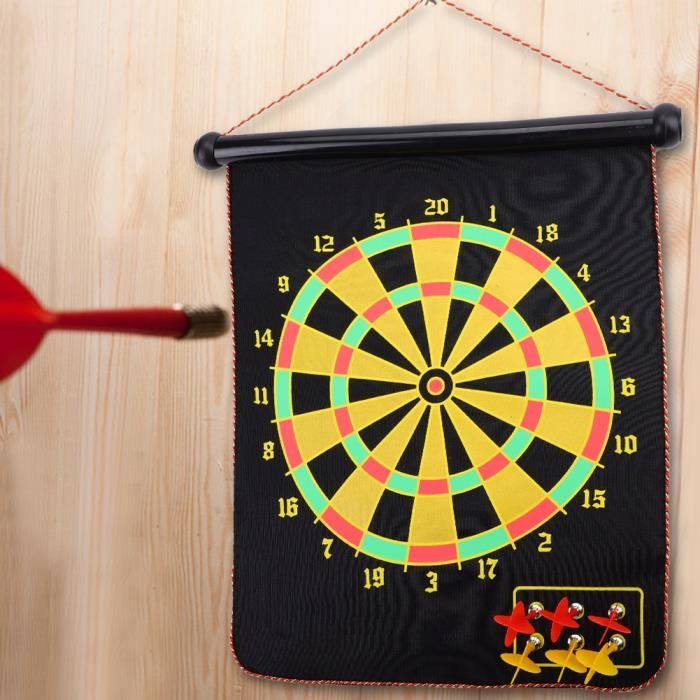 Cible de Fléchettes X2 43 cm Compétition Jeu de fléchettes avec 6