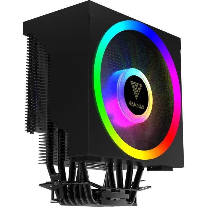Ventirad processeur Gamdias Boreas M1-610 RGB – argenté/noir – 92 cm