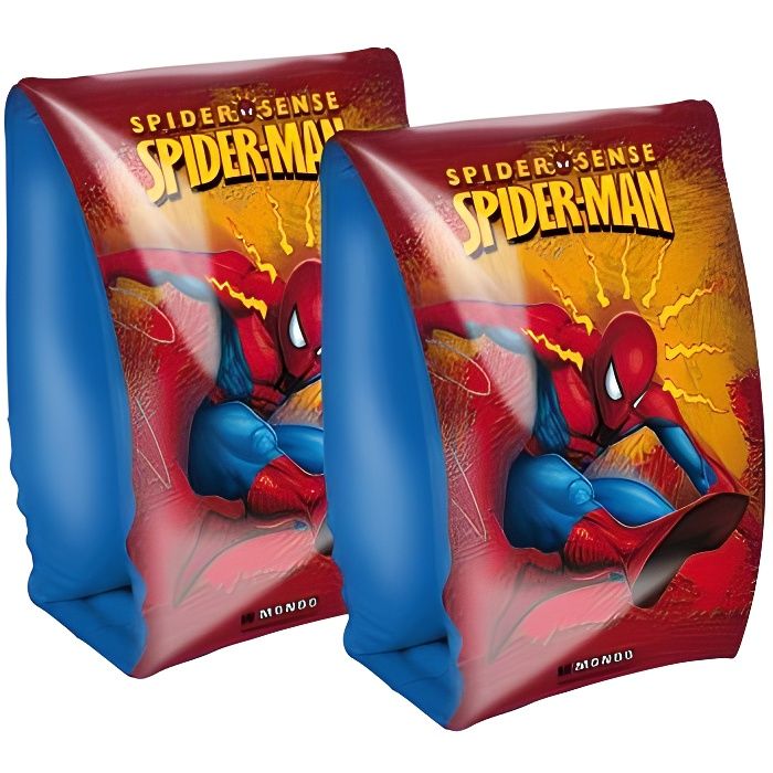 Brassards de natation gonflables Spiderman - Pour enfants de 15 à 30 kg - Mixte - A partir de 3 ans