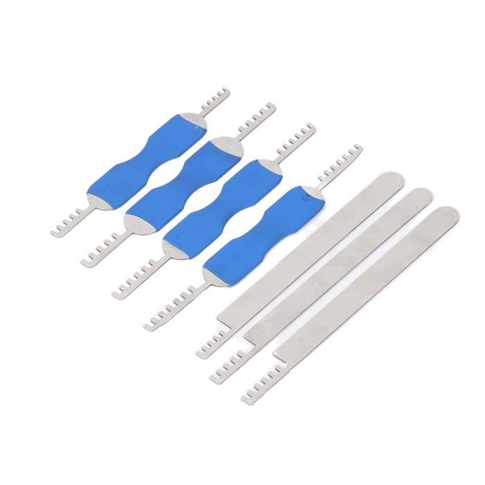 Kit Serrure à Peigne 9 En 1 En Acier Inoxydable - Outil De Dérivation Et Réparation, Neuf Sous Blister
