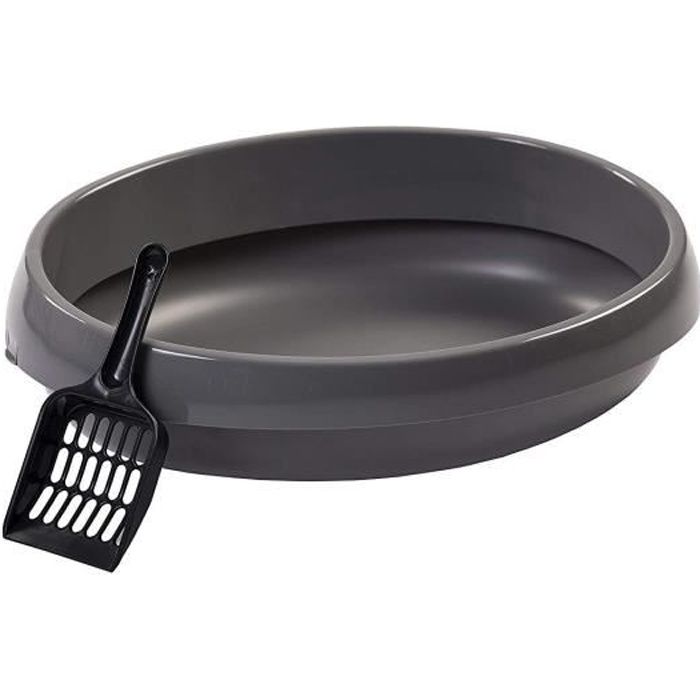 Meilleurs prix pour IRIS OHYAMA -  Bac à Litière - Intérieur poli - Compact- Pelle incluse - Pour chat - Cat Toilet  - PNE-480- Gris