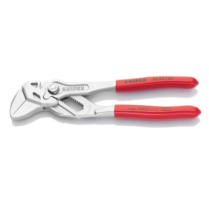 KNIPEX Pince-Clé 250mm 86 03 250 + 3 Paires Mâchoires De Protection 86 09 250