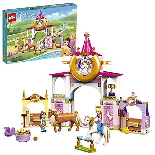 lego 43195 disney les écuries royales de belle et raiponce jouet de construction avec cheval et figurines