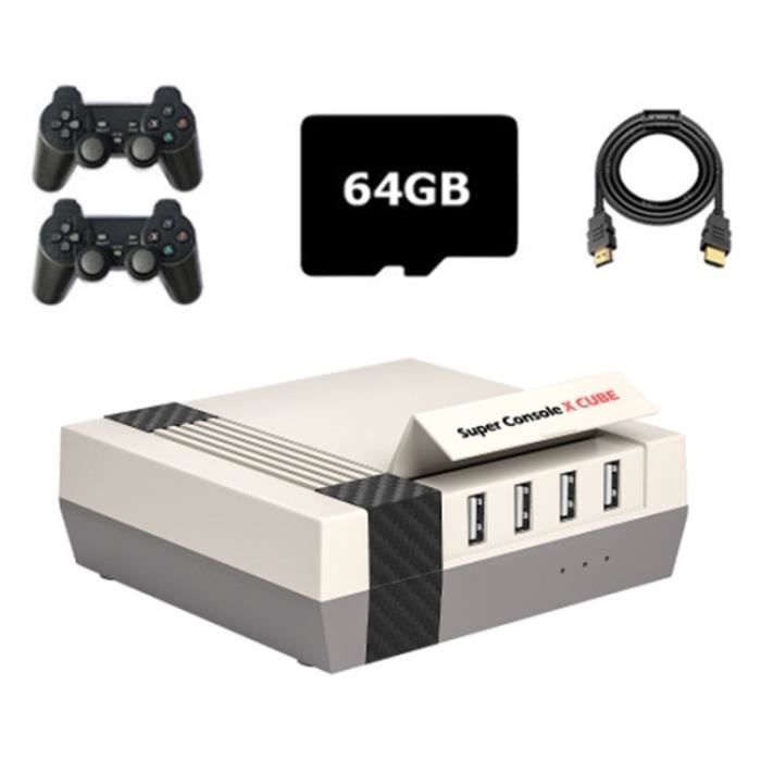 Console de jeux vidéo rétro classique émulateur Super Console X Cube avec 33000 jeux pour PSP PS1 DC Cube 64G