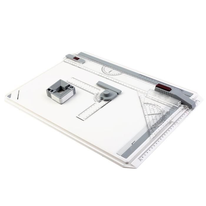 Portable A3 Planche A Dessin Table Avec Parallele Mouvement Reglable Angle Dessinateur Peinture D Art Outils Palette De Dessin Prix Pas Cher Cdiscount