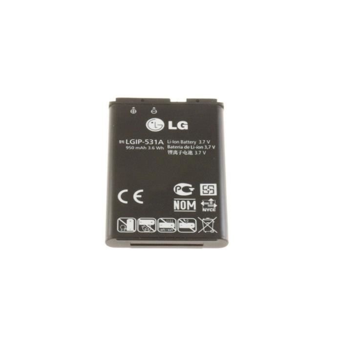 Batterie Rechargeable Lithium Lgip-531a Ref EAC61700201 Pour PIECES ACCESSOIRES TELEPHONIE LG