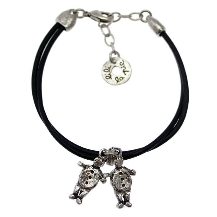 LILI la PIE Bracelet cuir et breloques personnages Garçon Garçon collection GARS FILLE Achat LILI la PIE Bracelet cuir et breloques personnages Garçon Garçon collection GARS FILLE Achat