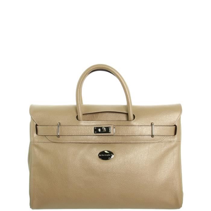Sac main Mac Douglas Pyla cuir ref 23066 80MT XS Ecru Achat