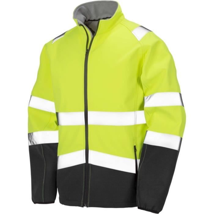 Veste haute visibilité Softshell Result HIGH VIZ - Jaune Fluo - XL