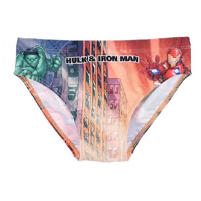 Avengers Maillot de Bain Gar on Slip de bain Gris Gris