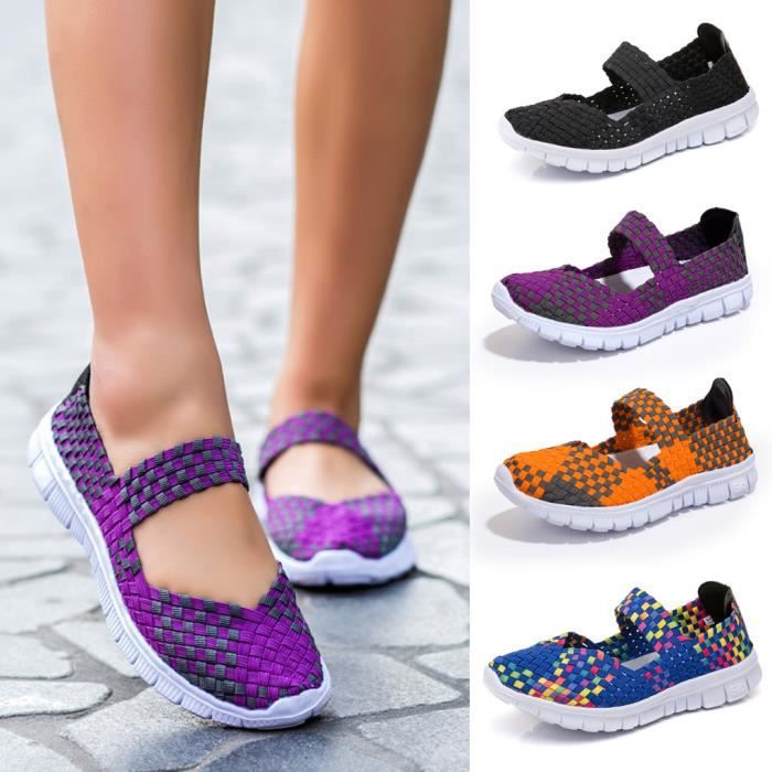 Baskets elastiques femme clearance