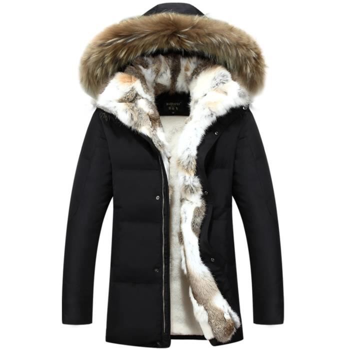 Parka doublée fourrure discount lapin femme