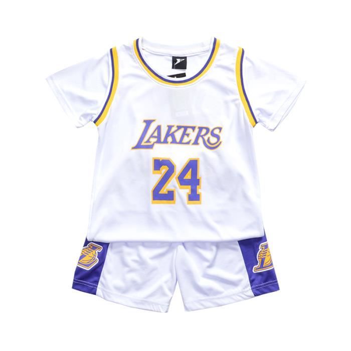 Maillot lakers manche best sale courte