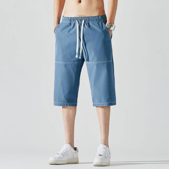 Heren Jurk Shorts Katoen Casual Elastische Taille Pull On