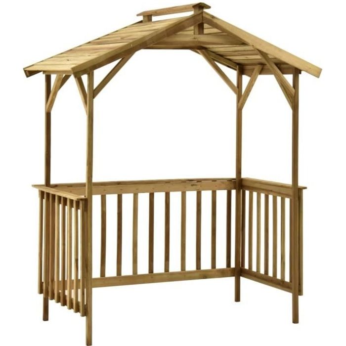 790•{NEUF} Meuble outil de jardin JILLE - MODE Armoire Abri de barbecue 1635x93x210 cm Bois de pin imprégné - 1635 x 93 x 210 cm
