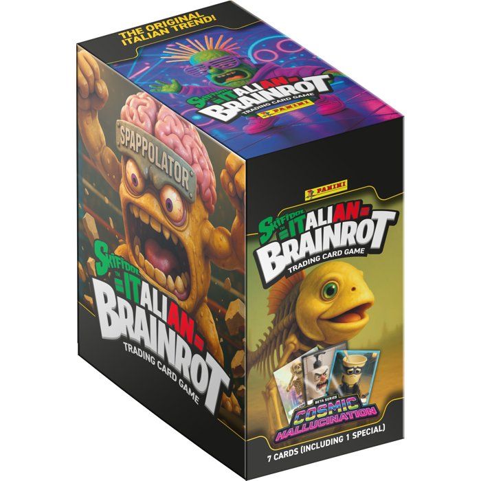 Boîte Booster Panini Skifidol Italian Brainrot Vol. 2 – 24 Pochettes, 168 Cartes - vue 4