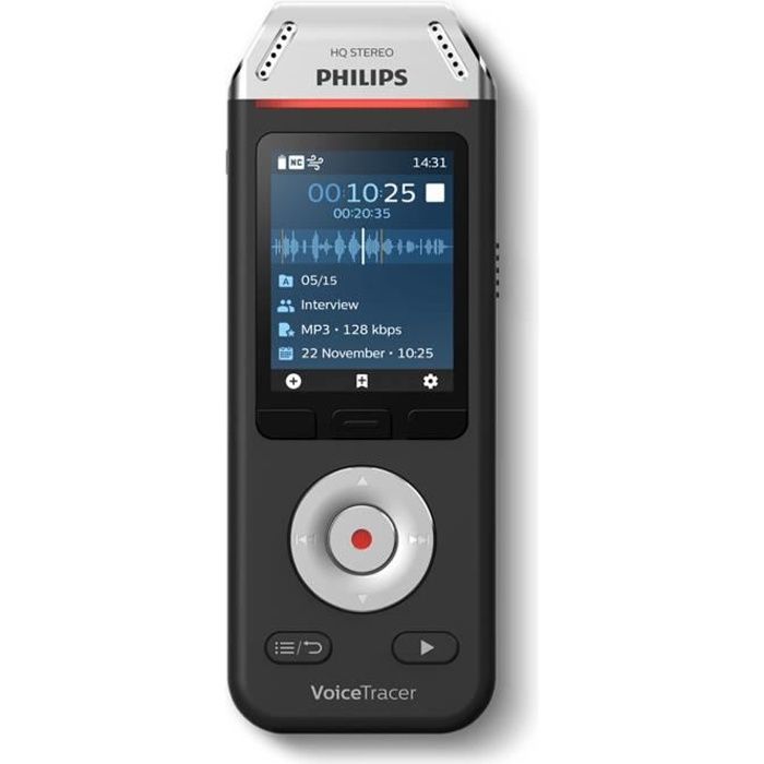 Dictaphone - PHILIPS - DVT2110 - Numérique - 8 Go