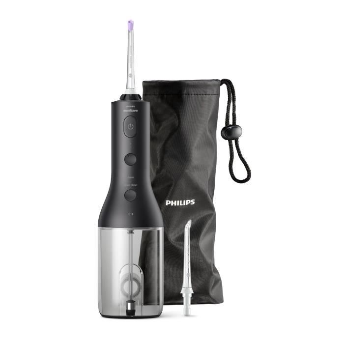 PHILIPS SONICARE HX380633 Hydropulseur Power Flosser sans fil + 2 canules + 1 étui de transport
