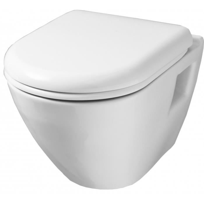 Wc Suspendu Encombrement Réduit Cuvette Suspendue Gain De Place En Ceramique Blanche Achat