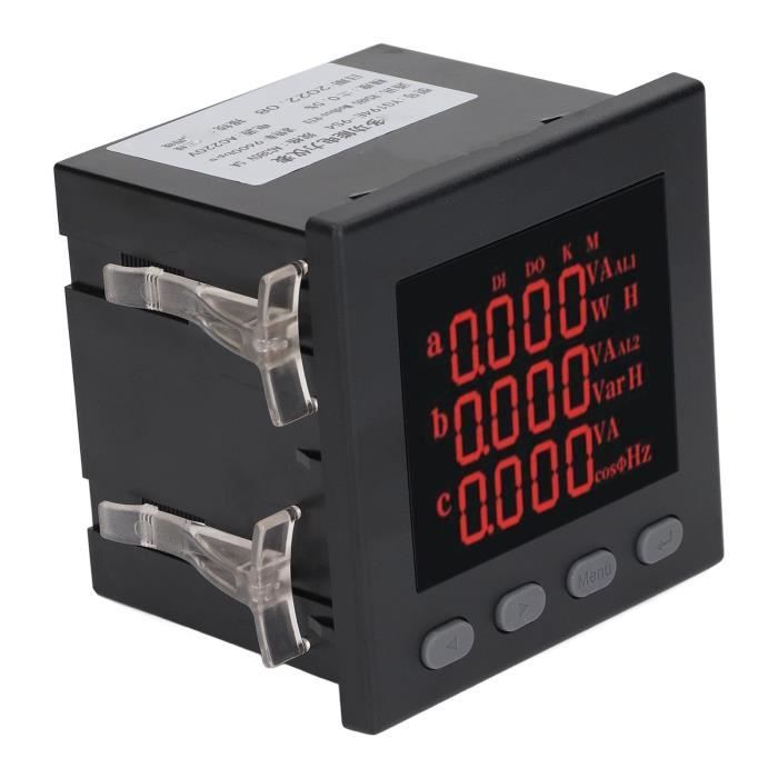 Qiilu Ampèremètre Voltmètre 12V Voiture 52mm – Jauge 60-0-60A Avec Rétroéclairage, Remplacement Précis Pour Véhicule Modifié