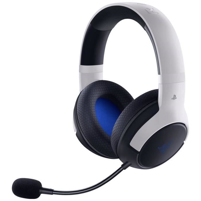 RAZER Kaira HyperSpeed - PlayStation Gaming Micro-casque supra-auriculaire Bluetooth Stereo blanc micro-casque, volume