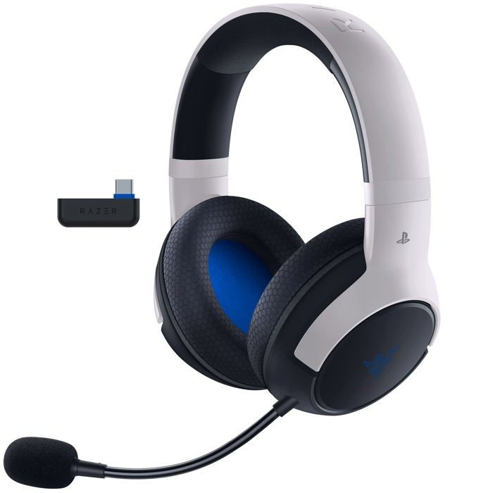 RAZER Kaira HyperSpeed - PlayStation Gaming Micro-casque supra-auriculaire Bluetooth Stereo blanc micro-casque volume